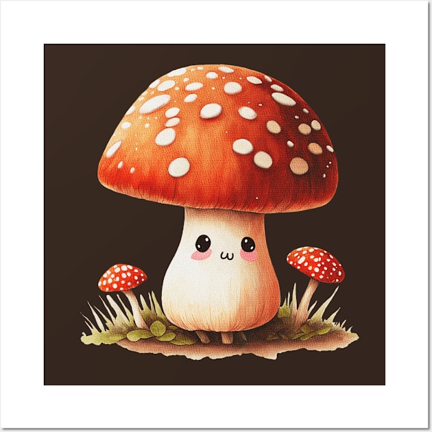 Quaint Little Mushroom Wall Art by Doggomuffin 